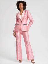 Jacqueline City Single Button Jacquard Blazer & Pants